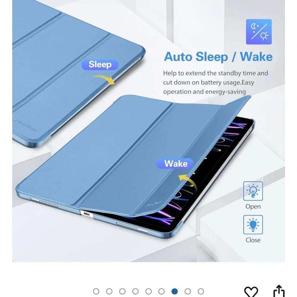 Blue iPad 11 pro case cover
